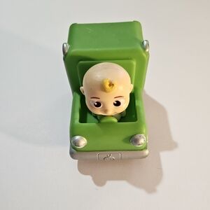 Cocomelon Green Trash Truck Free Wheeling Vehicle With Mini JJ